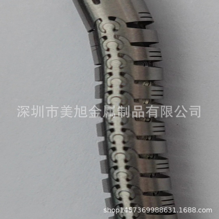 现货供应不锈钢蛇骨管不锈钢精密管不锈钢无缝管开槽打孔盲孔切割