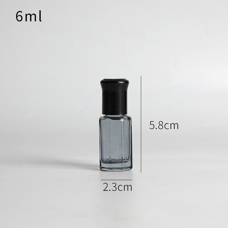 Botella de bola de rodillo de 10ml botella de perfume de aceite esencial de vidrio engrosado colorido sub-botella de viaje pequeña botella vacía botella de cuentas de muestra de masaje