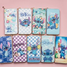 新款pu钱包长款卡通形象可爱零钱包简约实用卡片包带拉链高颜值