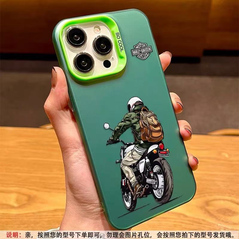 Nuevo chico motociclista para iPhone 16 funda para teléfono móvil Apple 15promax/14 /13pro12 Europa y América 11