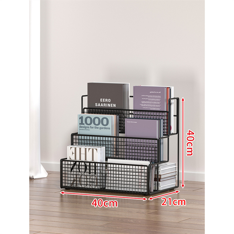 机の下の物置棚の移動収納棚の床のプーリー付きの小さい本棚の机の下の棚の本の物置棚の事務机