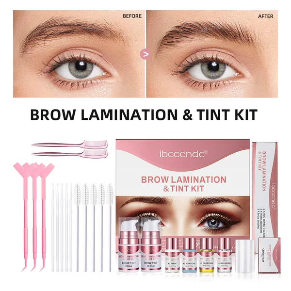 Cross-Border Ibcccndc New Eyebrow Perm and Dye Set, Eyebrow Dye Set, Quick Styling Eyebrow Perm Agent Set