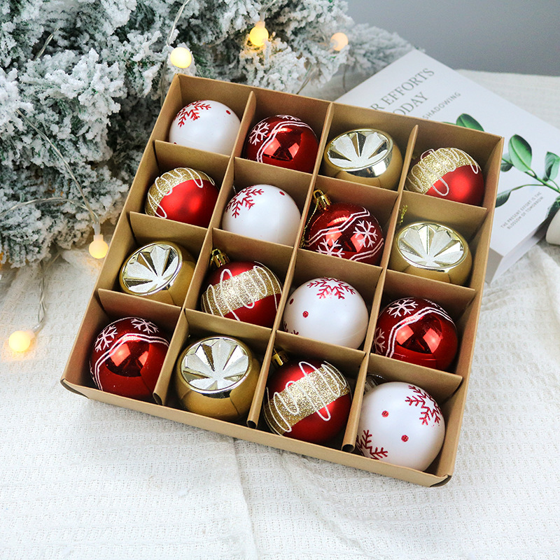 クロスボーダー新しいクリスマスボールクリスマスツリー装飾小さな塗装ボールペンダント 6 センチメートル電気メッキ特殊形状ペンダントボール|undefined