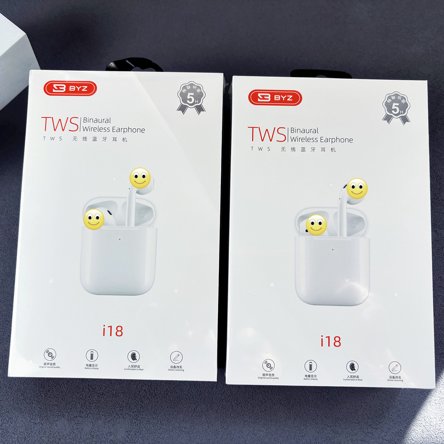 I18 Wireless Binaural Bluetooth Headphones Are Comfortable to Wear, Connect When You Open the Cover, Can Be Used as Single or Dual Headphones, Stereo Sound with Good Quality