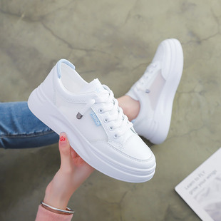 White Shoes for Women 2025 Spring New Mesh Shoes for Students Thin Breathable Versatile Mesh Shoes Casual Flats Women's Shoes