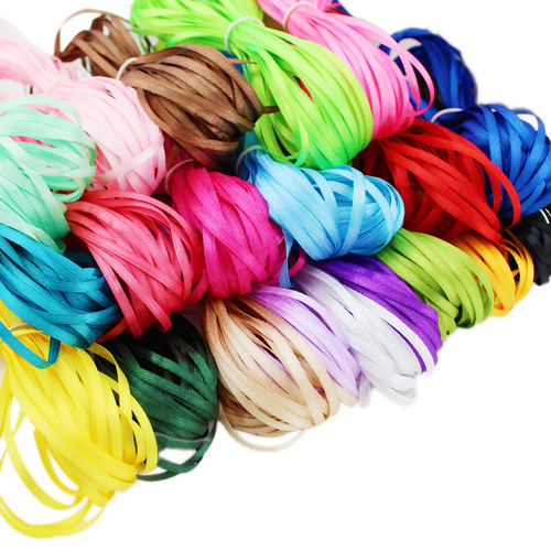 4TXN wholesale 3mm wide thin ribbon ribbon ribbon wedding handmade streamer bookmark ribbon 2 yuan 40 meters