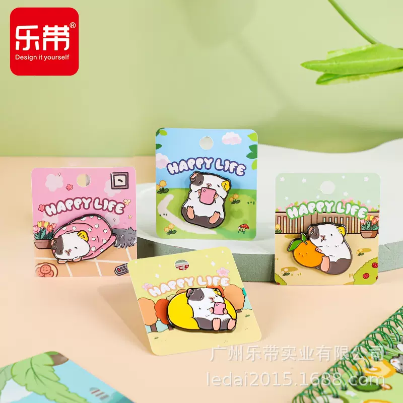 金属胸针批发高级感diy徽章可爱团子别针纪念章卡通胸章配饰学生