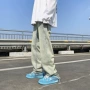 水洗直筒美式重工牛仔裤