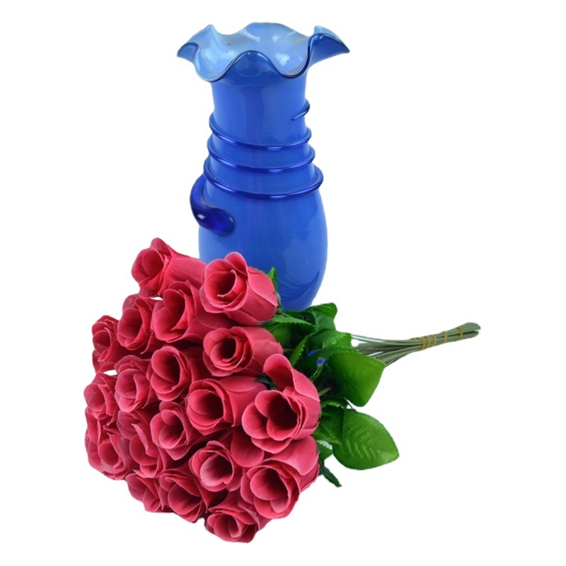 Suministro directo de fábrica de flores artificiales, venta al por mayor con grandes cantidades y excelentes precios, rosas artificiales de tallo único, ramos de flores de seda con capullos de primavera, flores artificiales.