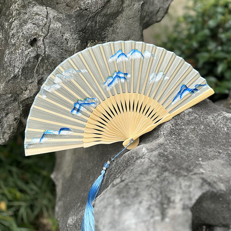 【卸売注文】蘇州刺繍扇子、刺繍扇子、古風女性扇子、中国扇子、工芸品ギフト扇子|undefined