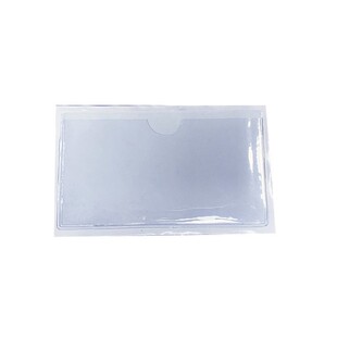 Pvc Transparent Material Card Bag Turnover Box Adhesive Label Bag Soft Plastic Card Sleeve Self-Adhesive Logo Sleeve Manufacturer