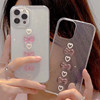 apply iPhone13Promax Mobile phone shell Pearl love bow Apple 12/11 Epoxy protective sleeve XRs