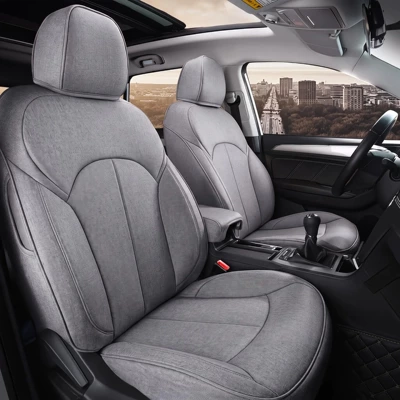 Modelə uyğun (Original) oturacaq örtükləri – car seat cushions - silver-mother-gray-standard-edition-five-seater-linen-full-coverage-for-front-and-back-rows