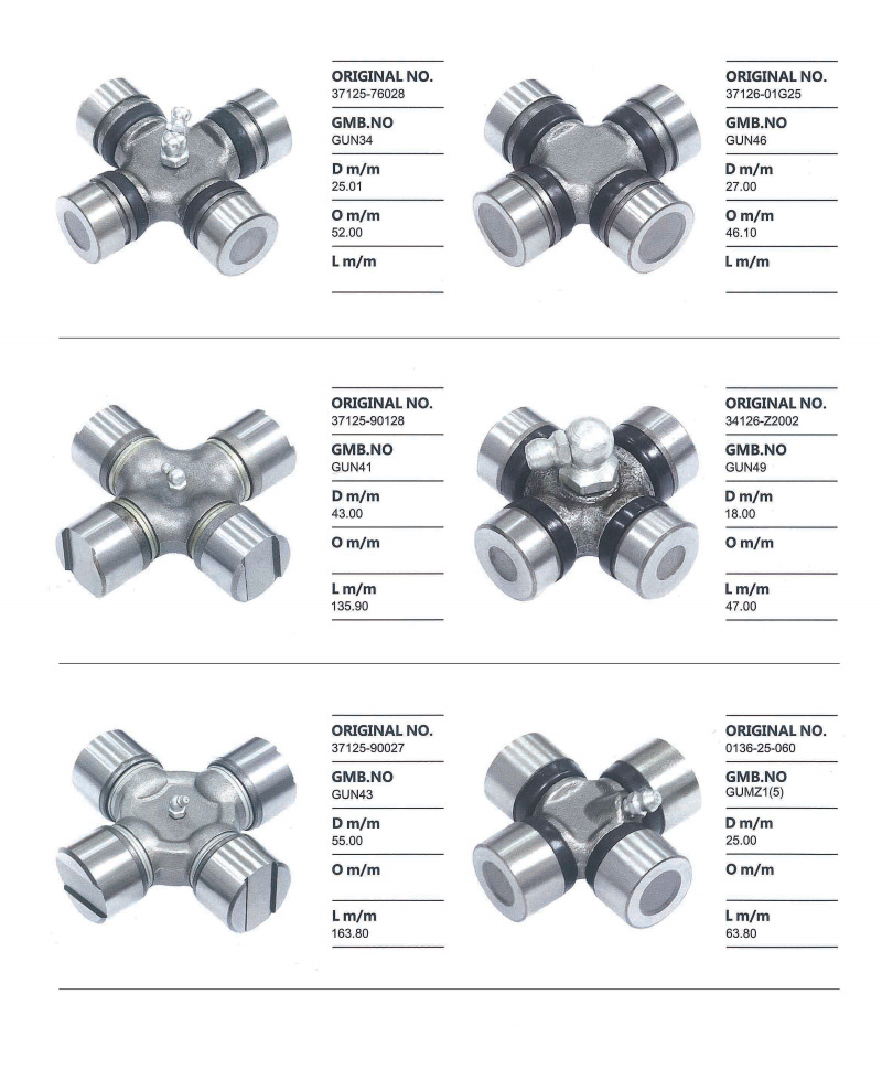 EQ140 universal joint cross shaft 39×118, cross bearing assembly for truck rotary tiller drive shaft