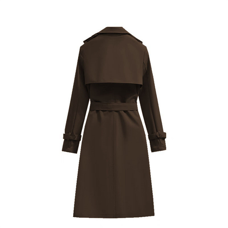 ng2510292 2025 Spring And Autumn New Fashion Women's Korean Style Mid-Length Fashionable Elegant Casual Trench Coat Long Sleeve_ecoleips.com