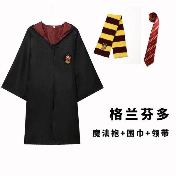 Gryffindor magic robe+tie+scarf