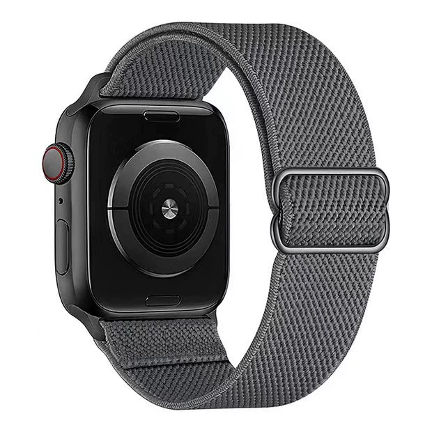 Ремешок-брет для часов (Apple) плетеный нейлоновый эластичный, регулируемая пряжка, совместим 38–49 мм