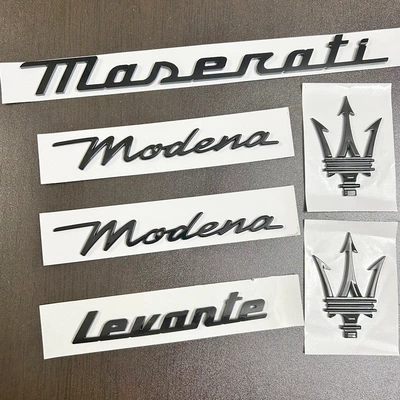 Car logo, New Maserati Car Logo - levante-bright-black-suit-modena-six-piece-set