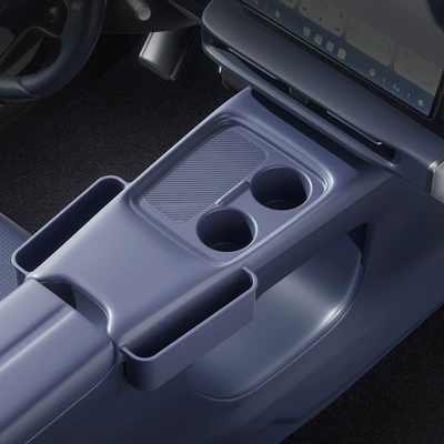 26 types of storage boxes for the Leapmotor A10 center console, car storage boxes, tissue boxes, silicone car interior accessories (Other Automotive Interior Supplies) - 26-units-of-leapmotor-a10-truffle-blue-central-control-silicone-panel