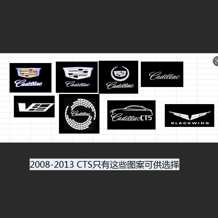 Aplicable a las luces de bienvenida del automóvil Cadillac 2008 - 2013 CTS proyección láser decoración de luces de puerta image 1