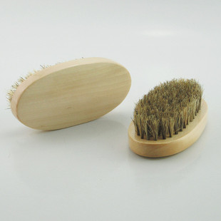 Factory Direct sales bristle brush solid wood men's beard personality modeling cleaning tool beard comb beard brush