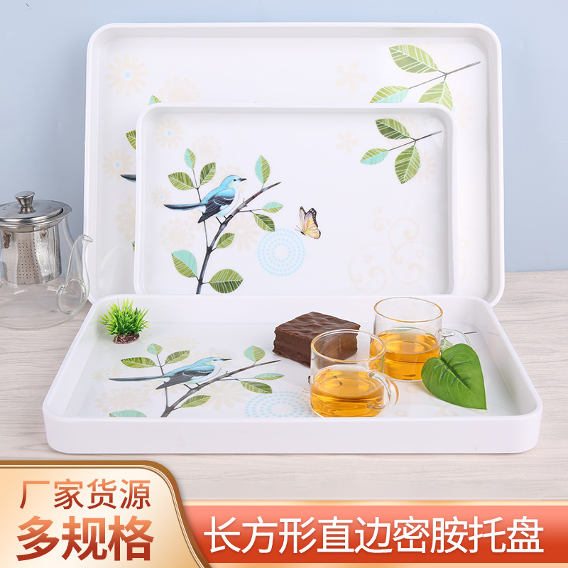 Rectangular Straight Edge melamine Tray Wide Edge Round Edge Tray Fashionable melamine Fruit Snack Tray Water Cup Tray Rectangular Straight Edge melamine Tray Wide Edge Round Edge Tray Fashionable melamine Fruit Snack Tray Water Cup Tray
