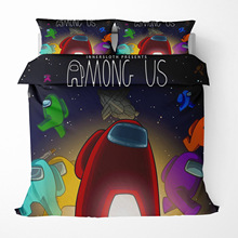 3D数码印花跨境游戏Among Us床上用品三件套四件套亚马逊wish
