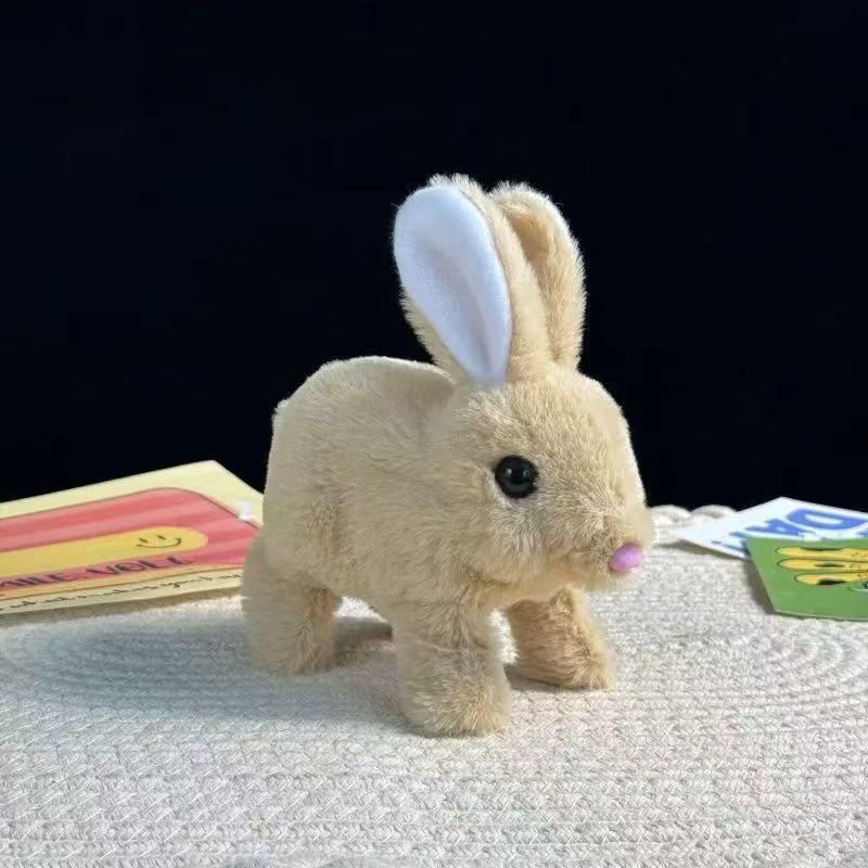 특가 단발 토끼 브라운