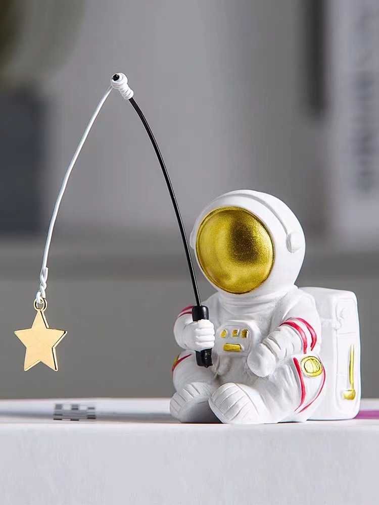 Creative Ins Children's Room Decoration Mini Astronaut Decoration Office Computer Desk Decoration