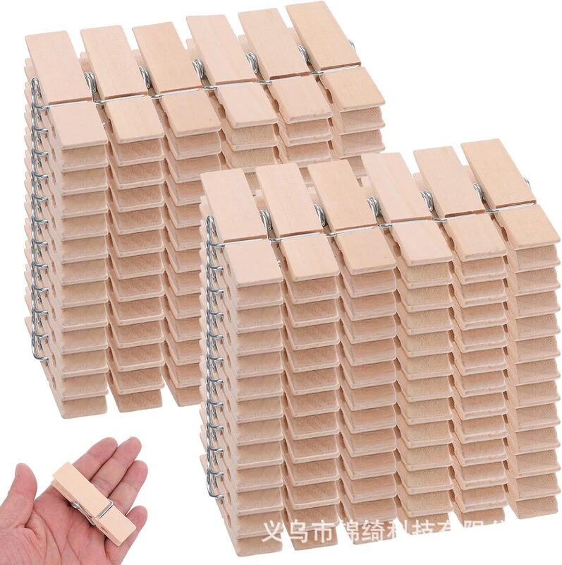 Large Wooden Clothes Pegs for Hanging Clothes, Photos, DIY Projects, Original Color Photo Wall Storage, and Sticky Notes