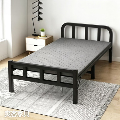 Folding Bed Single Bed for Home Use Adult Rental House Simple Bed Frame Office Nap Folding Bed Dormitory Iron Frame Bed Folding Bed Single Bed for Home Use Adult Rental House Simple Bed Frame Office Nap Folding Bed Dormitory Iron Frame Bed