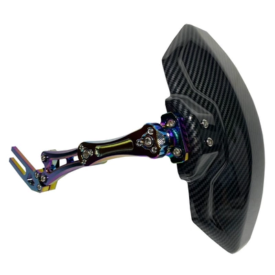 Motorcycle Safety Supplies — Universal U - cnc-color-titanium-backing-with-universal-bracket