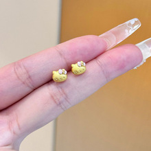 小红书同款凯蒂猫耳钉小巧精致高级感HelloKitty猫咪耳环一件代发