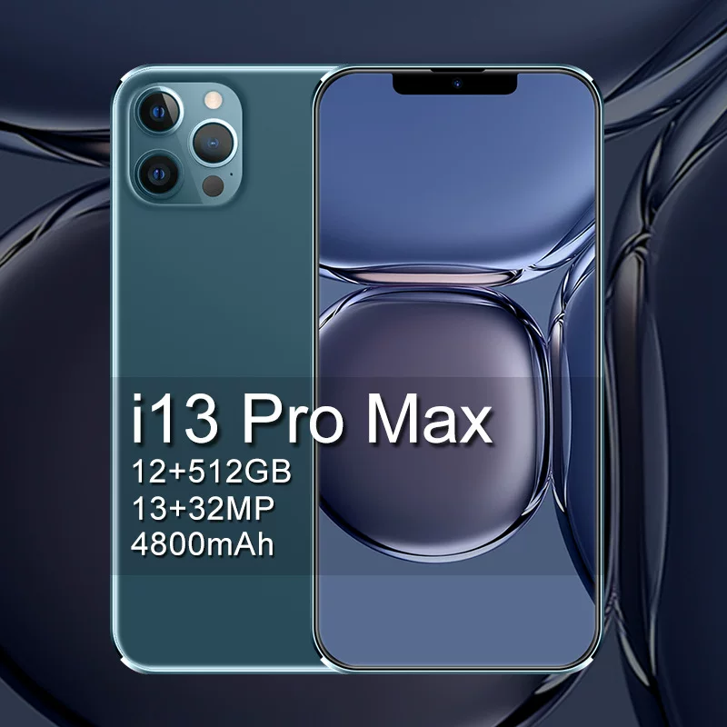 Смартфон i13 Pro Max (Intel Core i13), 6,7-дюймовый широкий экран, 12＋512 ГБ