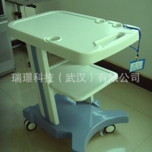 Ultrasonic Trolley, Plastic Instrument Cart, Detachable B-Ultrasound Small Cart with Abs Board