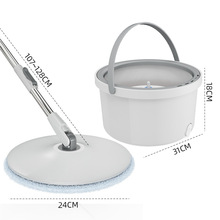 旋转拖把桶家用懒人吸水甩干净污水分离免手洗平板拖把单桶拖地批