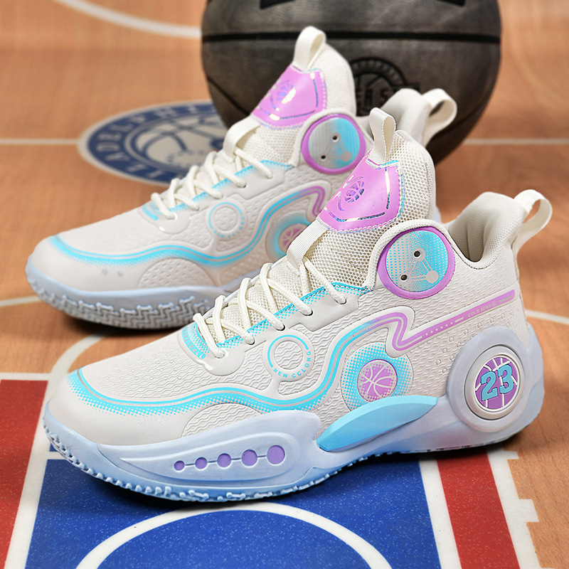 Zapatos de baloncesto de hombre de tamaño grande, zapatos transpirables de verano, zapatos deportivos casuales, zapatos de carrera de alto perfil image 3