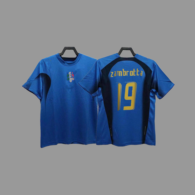 レトロジャージサッカーユニフォームイタリアユニフォームマルディーニバッジョピエロトッティカンナバロジャージ|undefined