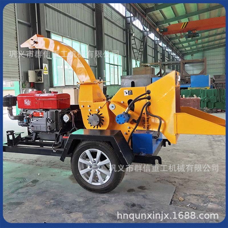 木材毛竹干果园农业大型碎枝机 树枝粉碎机 园林移动树木破碎机器