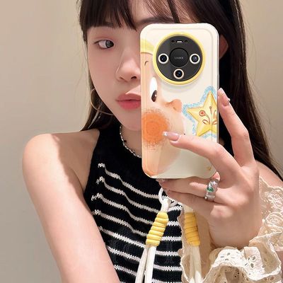 适用华为mate80rs手机壳卡通可爱HUAWEImate80pro超嘟嘟脸星星人