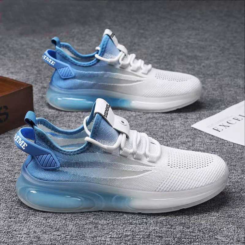 Nuevos zapatos transfronterizos para hombres, suela de gelatina, comercio exterior al por mayor, zapatos deportivos ligeros de tendencia baja de primavera y verano, zapatos casuales para correr