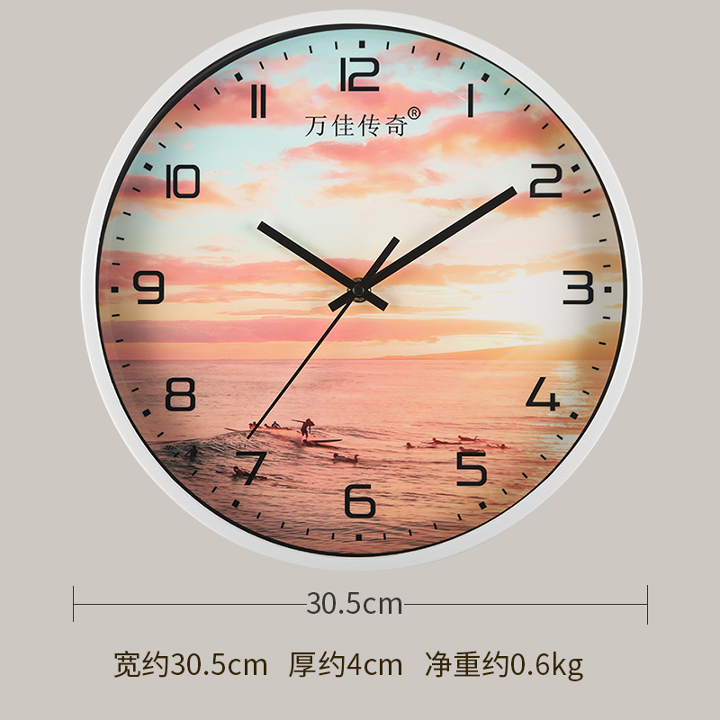 Reloj de pared para sala/comedor/hogar, reloj de pared silencioso sin perforación, decoración moderna para dormitorio, reloj de cuarzo