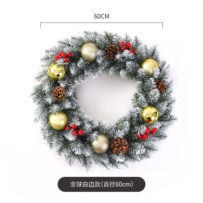 Decoración de Navidad Garland ratán 40/50/60cm decoración de Navidad Garland decoración escena diseño