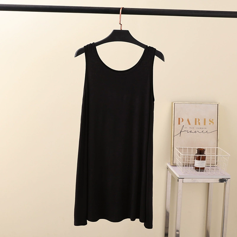 Long tank top, dress, plus size, mid-length, loose fit