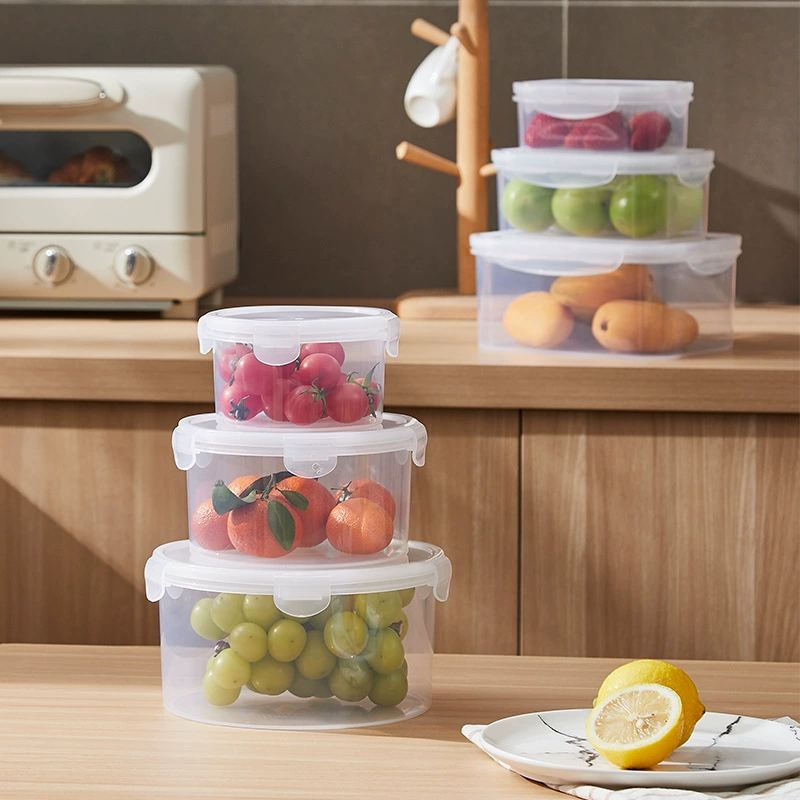 Индивидуальный многофункциональный герметичный ящик для хранения свежести Холодильник чаша для хранения фруктов Пряжка для ланча с крышкой для отделки пищевых продуктов микроволновая печь