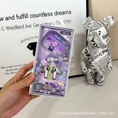 アニメかわいい無線bluetoothイヤホン高颜値立体効果音騒音低減運動ランニングレジャーイヤホン掛け飾り