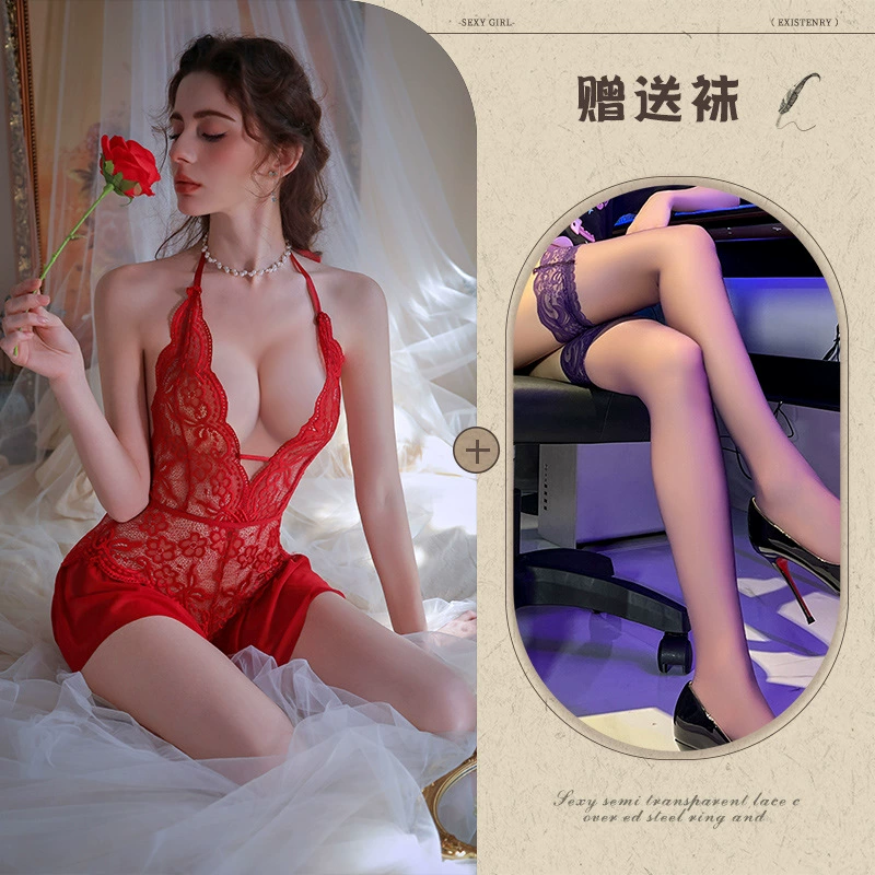 夜听香 Lace sexy underwear, uniform
