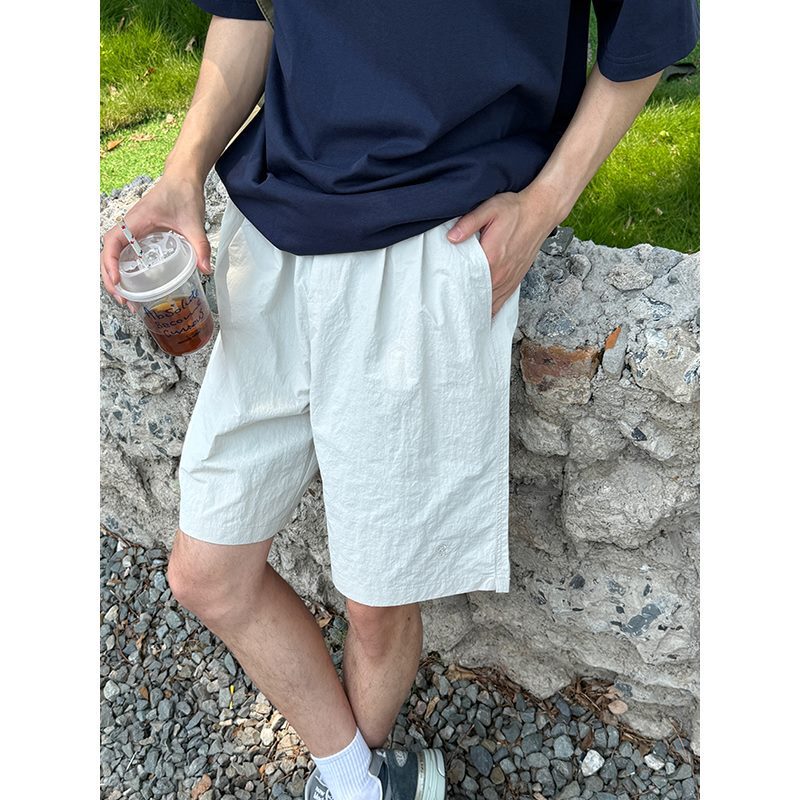 Dark Matter Beige Elastic Waist Quick-Drying Shorts for Boys and Girls Summer New Five-Point Pants for Outer Wear Casual Thin Pants Dark Matter Beige Elastic Waist Quick-Drying Shorts for Boys and Girls Summer New Five-Point Pants for Outer Wear Casual Thin Pants