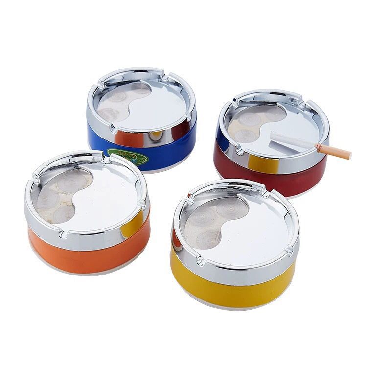 Cenciero personalidad creativa en línea famoso hogar con cubierta anti-caída sala de estar cabecera de cama grande pequeño de acero inoxidable plástico cigarrillo