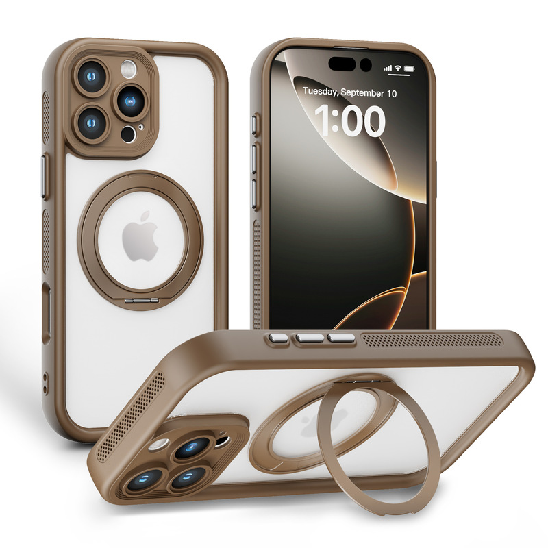 iPhone16 ツーインワン磁気ホルダー携帯電話ケース 360 度 Apple 15 ハードウェア回転ホルダー PC ポイントシェル|undefined